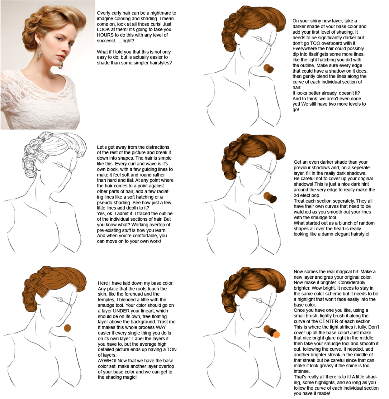 Drawing Hair Part 1 – Draw hair easily by dividing it into blocks! - Anime  Art Magazine