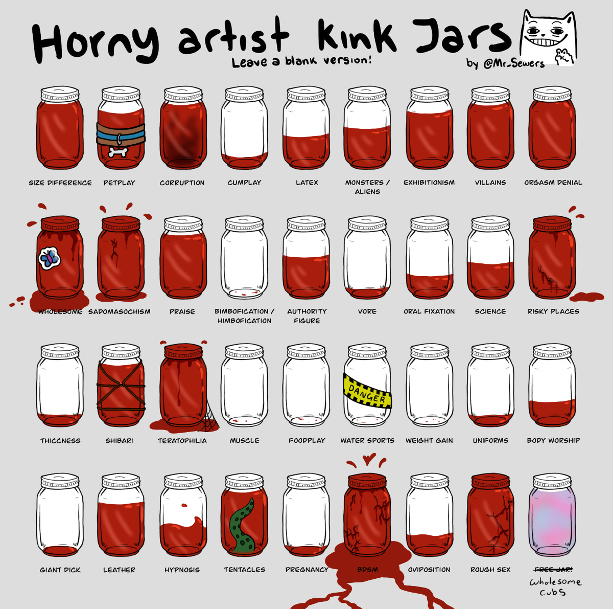 Horny artist kink jar