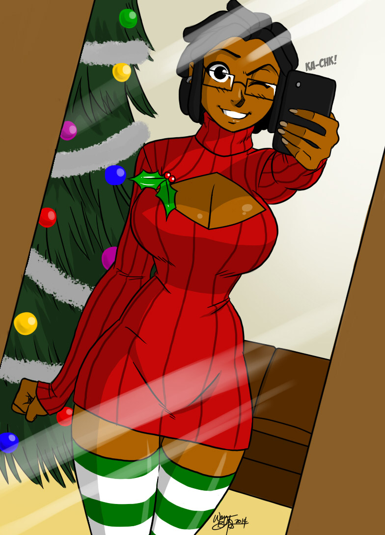 Xmas sweater selfie by Aeolus06 -- Fur Affinity [dot] net