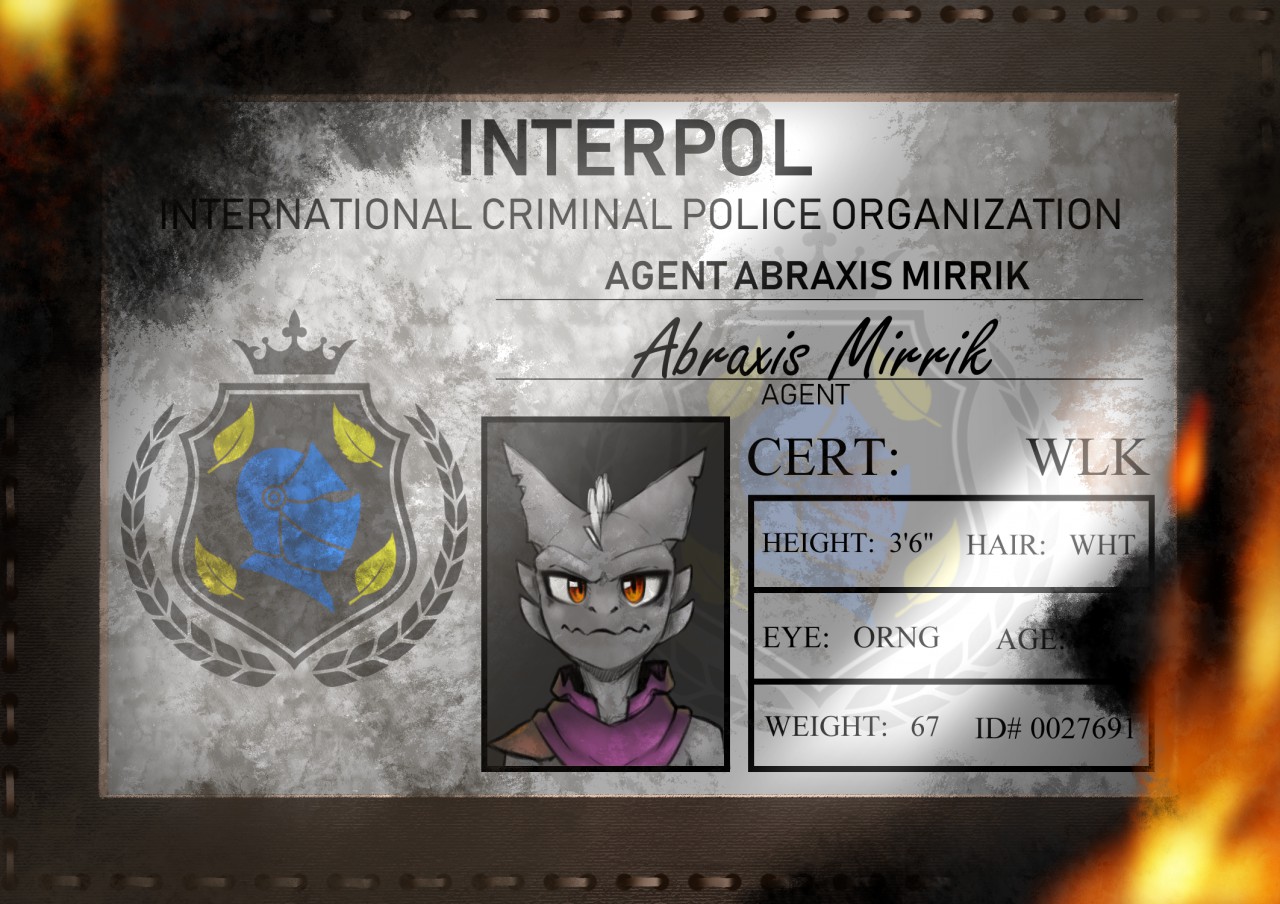 Abraxis Interpol Badge by AFriendlyHunter -- Fur Affinity [dot] net