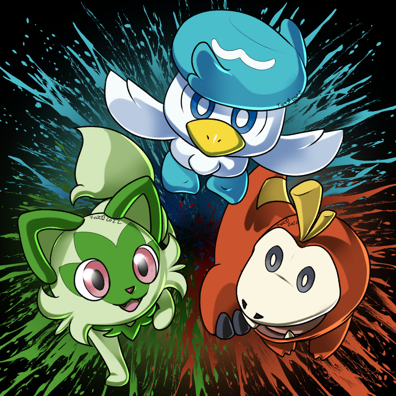 Pokemon Starters 5th GEN by HieloDogWolf -- Fur Affinity [dot] net