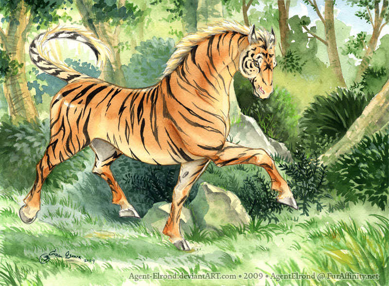 Tiger horse by AgentElrond Fur Affinity dot net