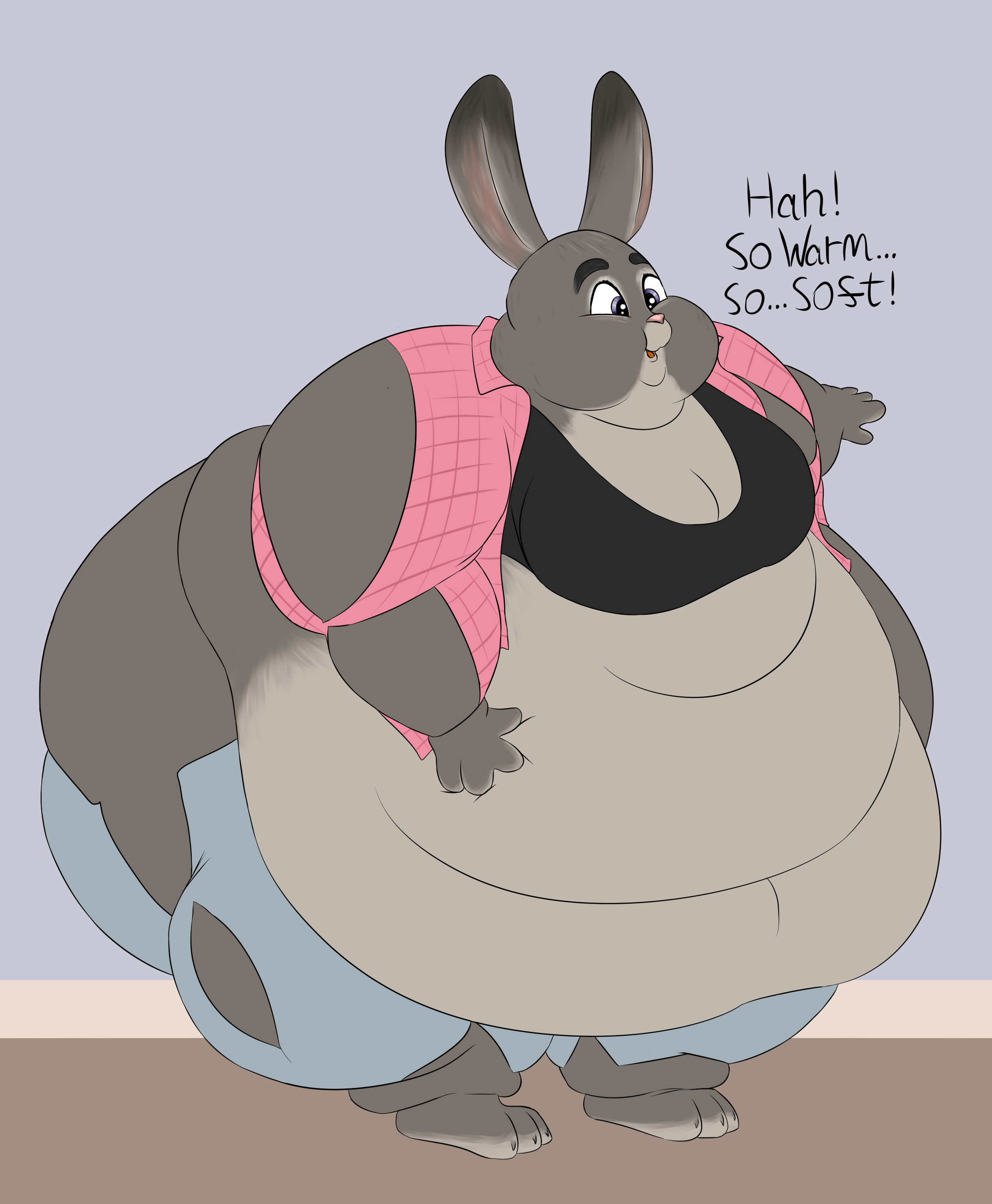 Judy Hopps Weight Gain Drive Intermediate 4 by AhjerChubbyWo