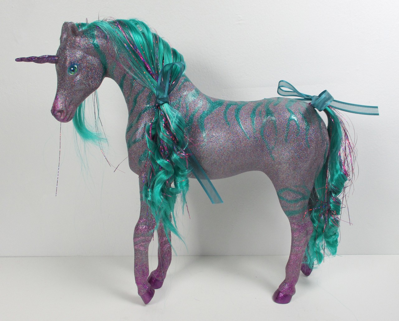 Learning Colors, Rainbow Horse with Glitter, Colorful horse