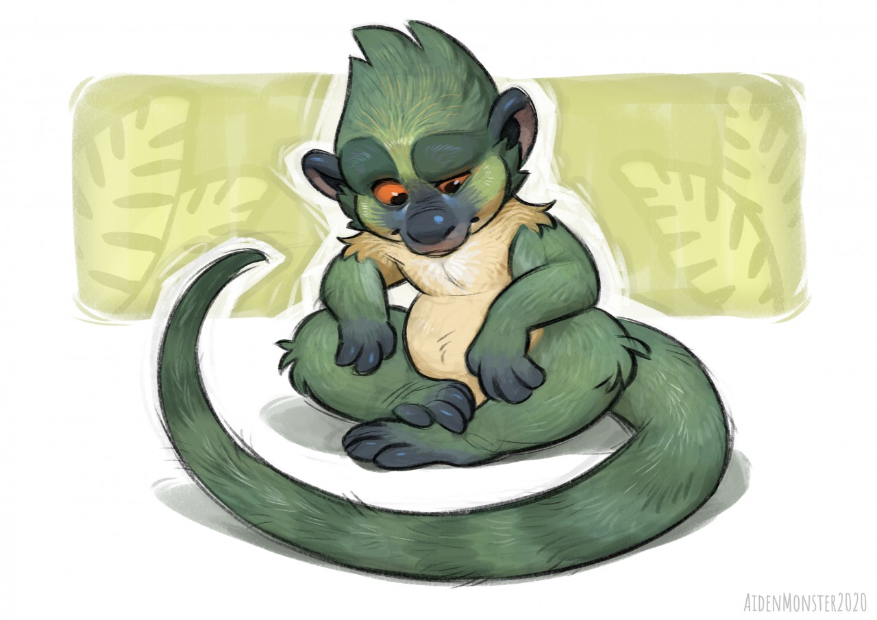 Green monkey by AidenMonster -- Fur Affinity [dot] net
