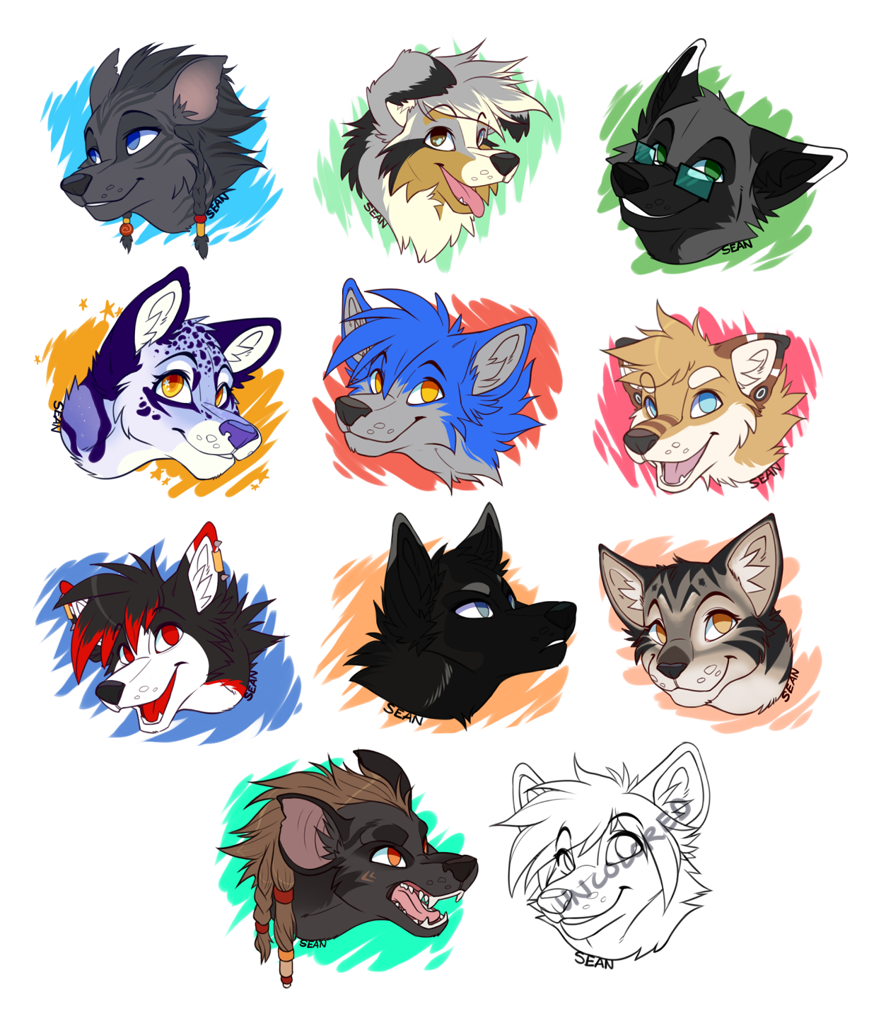 Instream || Headshot Batch3 by Ailuranthropy -- Fur Affinity [dot] net