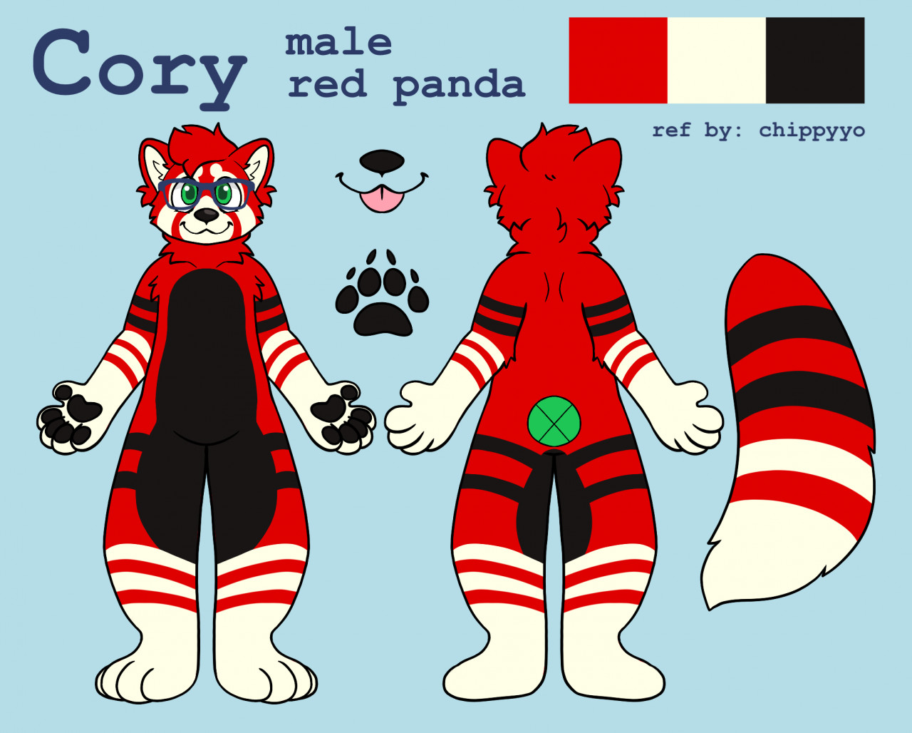 Ref sheet for Cory, by chippyyo. 