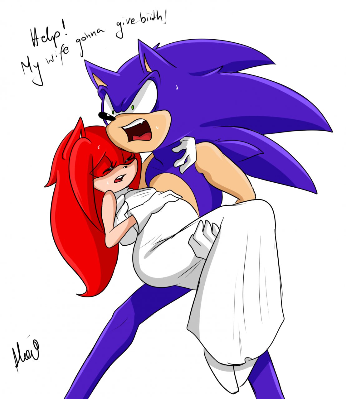 1109 x 1280. pregnant. sonic. 