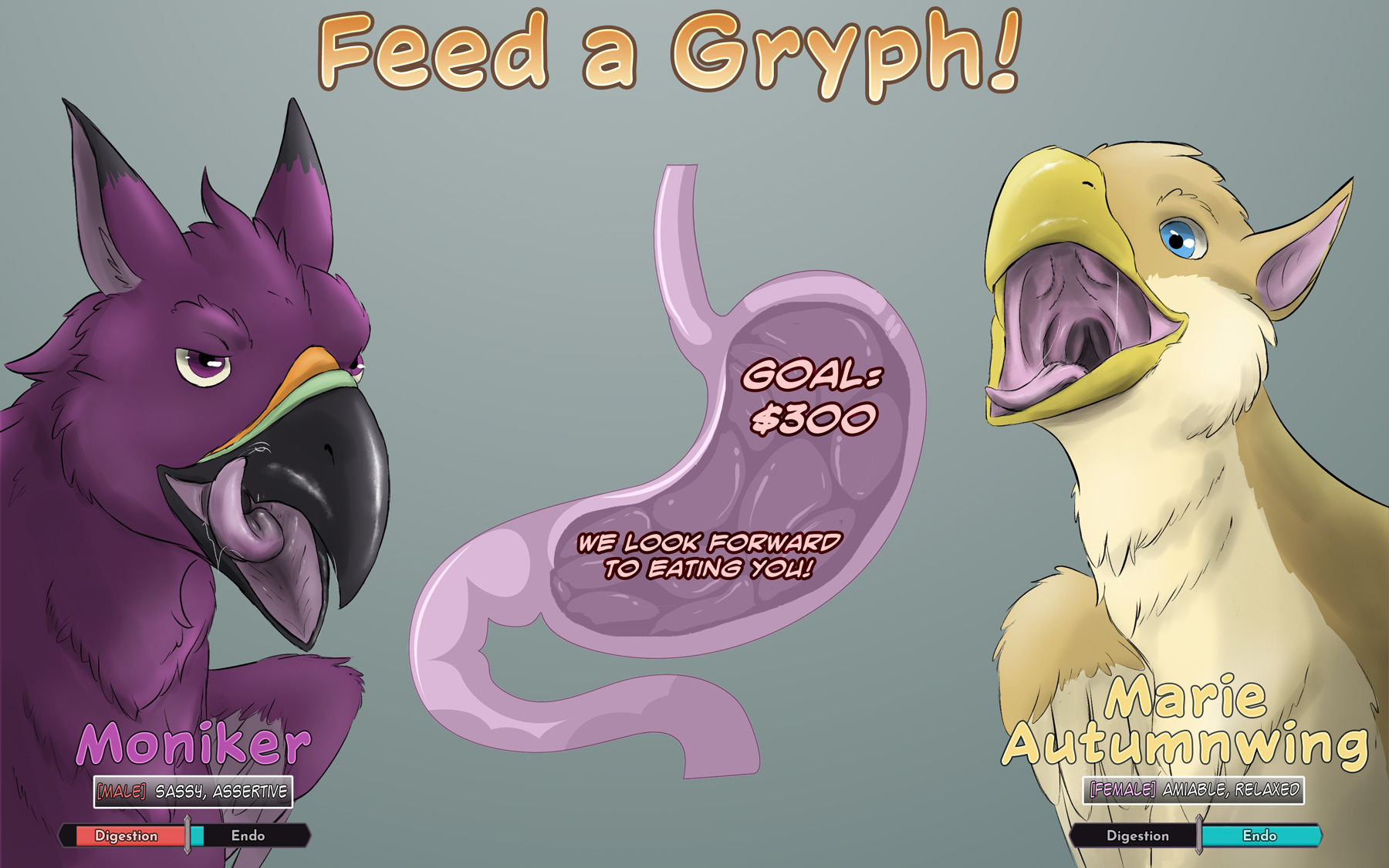 Feed a gryphon!  [Prey slots Closed]