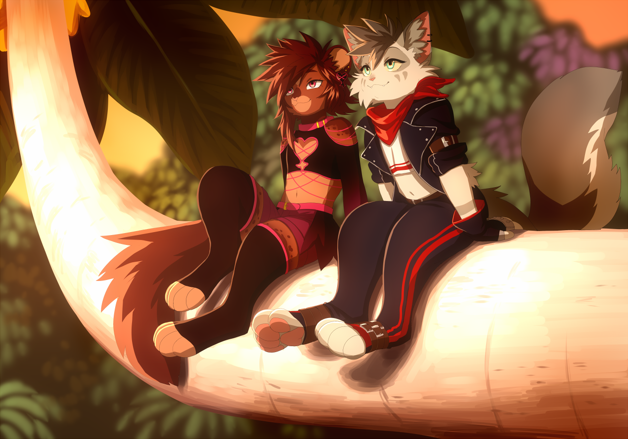 Couple OC  fanart by Tohkatana -- Fur Affinity [dot] net