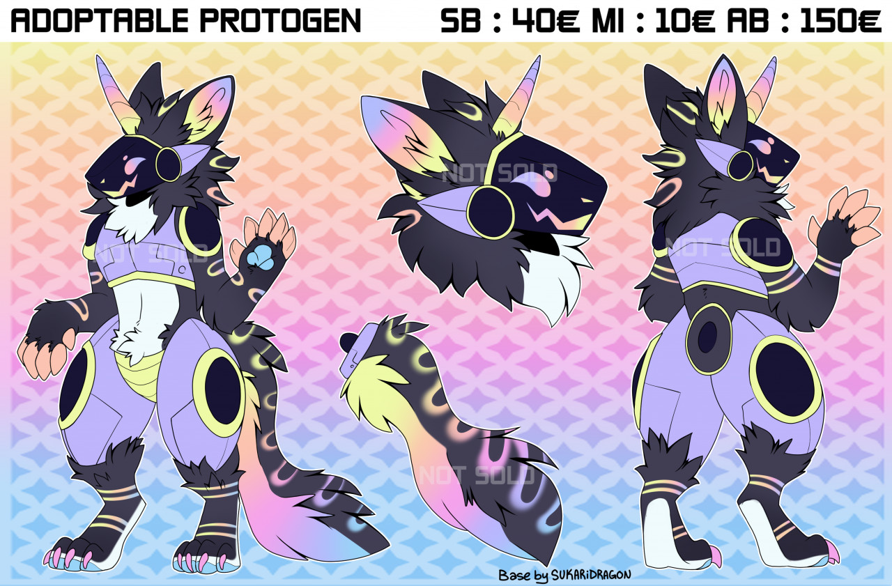 EXCLUSIVE Protogen Adopt: Daily UNIQUE Adoptable Fursona 