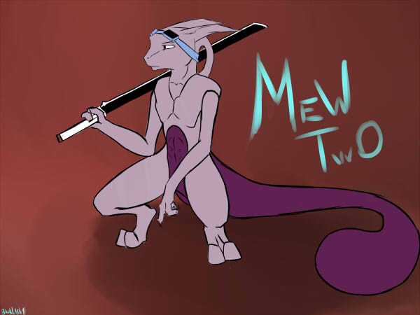 Mewtwo X Mew by kikyoshirax on DeviantArt
