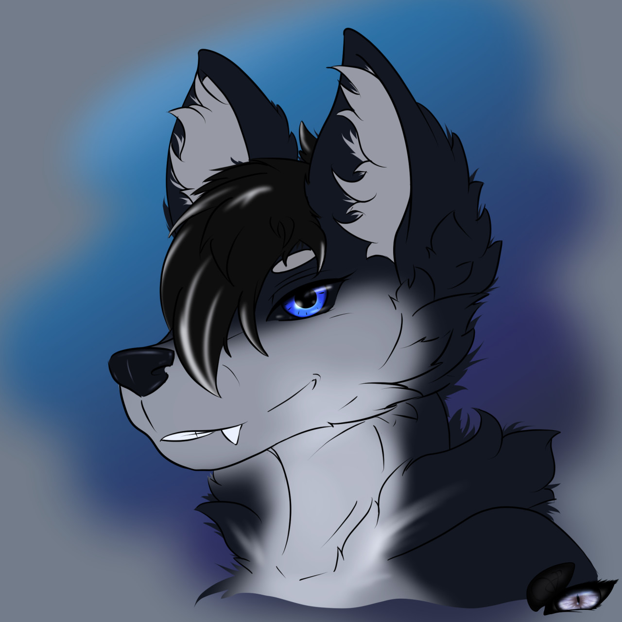 Headshot of Akuma by Akuma95 -- Fur Affinity [dot] net