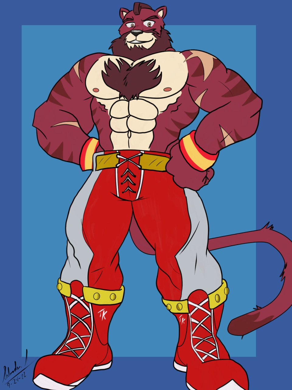 TK the Paiger Brawler (Street Fighter 6 Zangief Cosplay) by Albus777 -- Fur  Affinity [dot] net