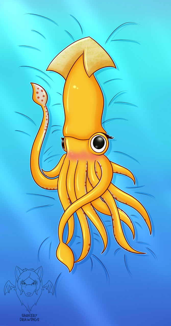 Squid-Chan Dakimakura (Personal art) by aldavyzwolfgon -- Fur Affinity  [dot] net