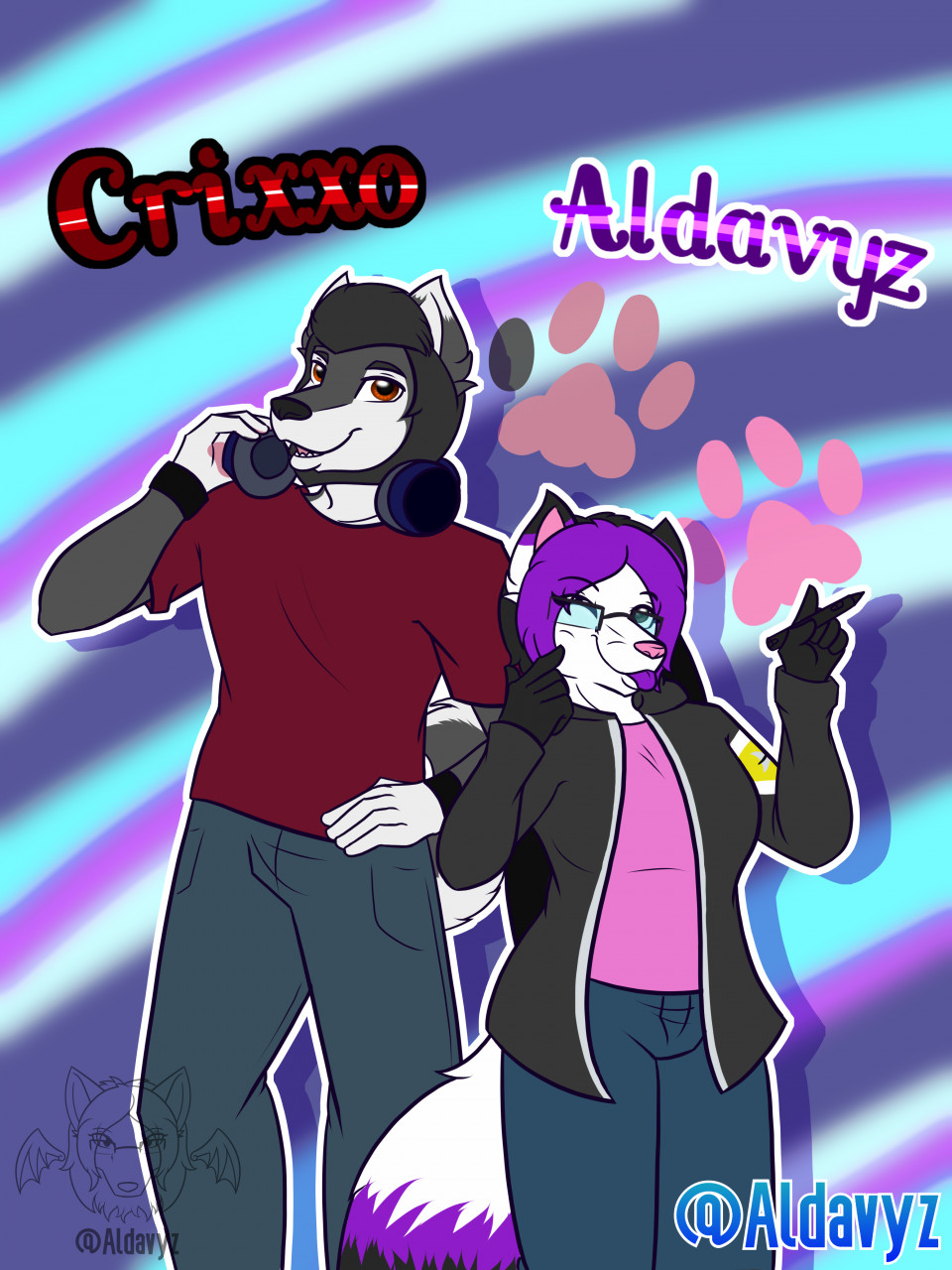 Furros Team (Personal art) by aldavyzwolfgon -- Fur Affinity [dot] net