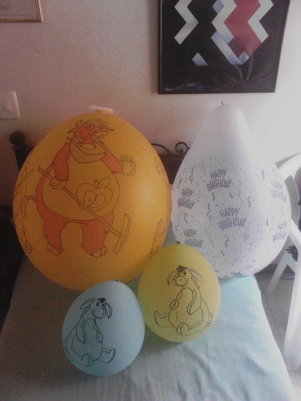 happy birthday eeyore balloons