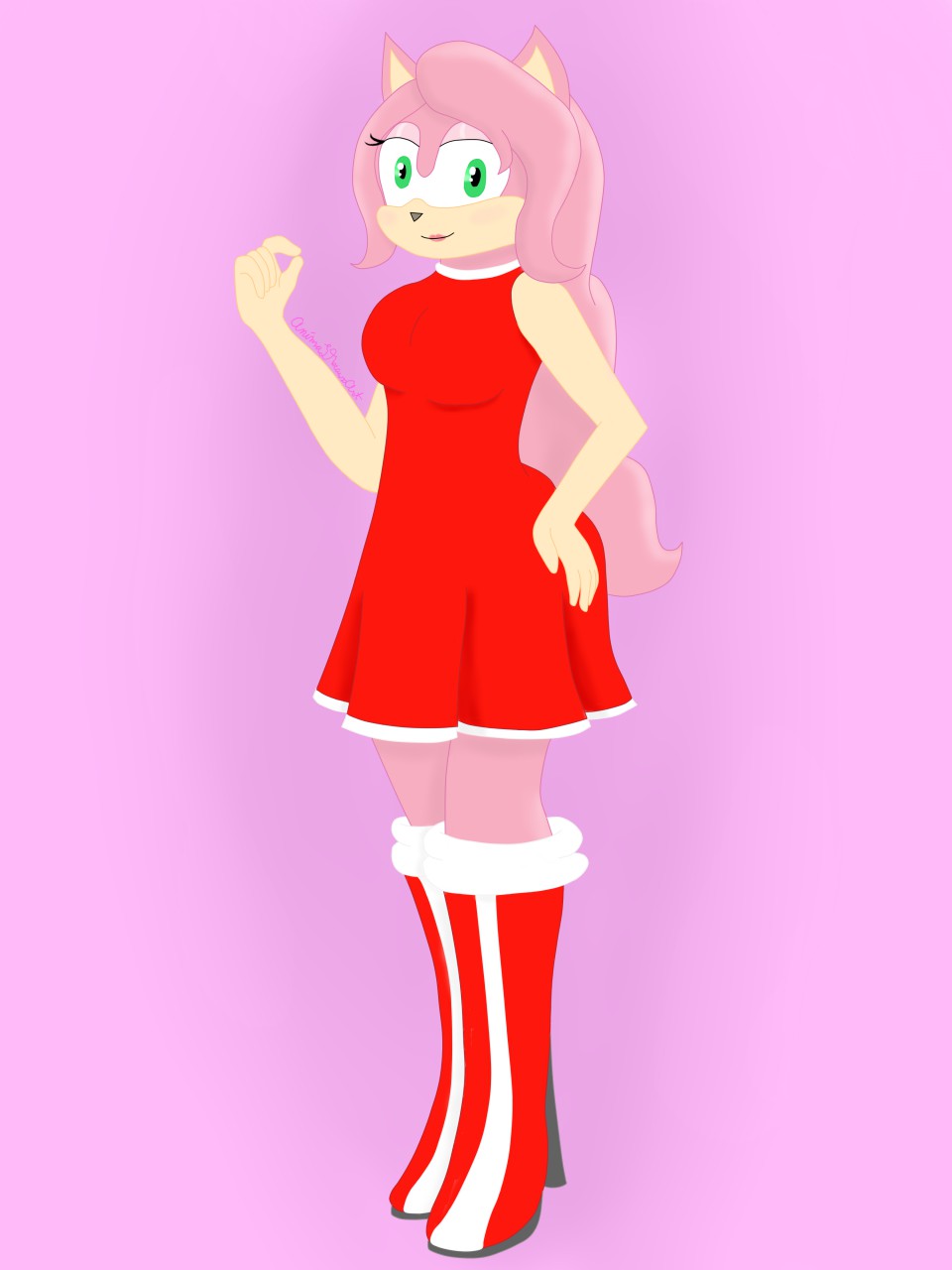 Older version of Amy Rose by alesha-zee -- Fur Affinity [dot] net