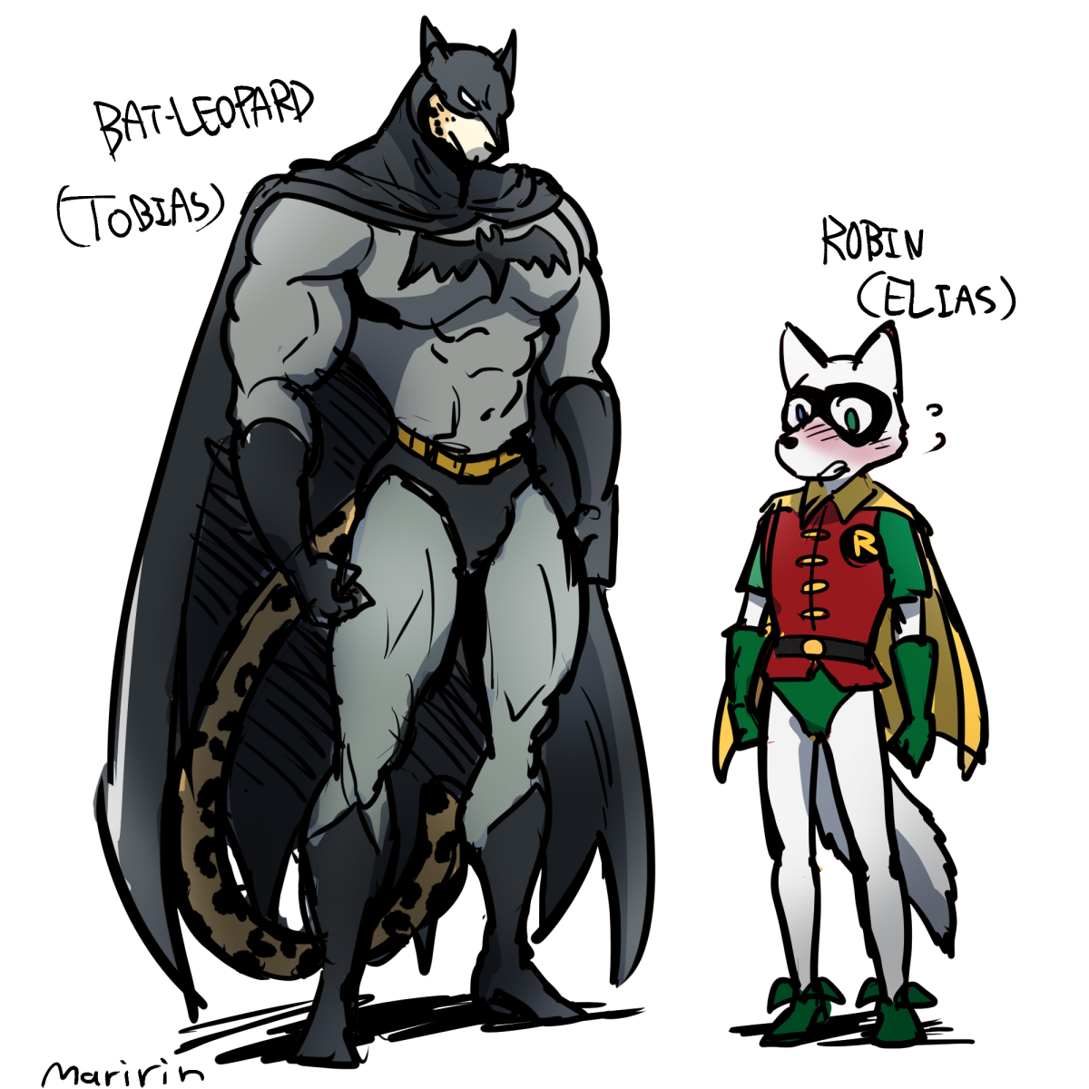 Batman and Robin cosplay sketch by Alexei-Prowess -- Fur Affinity [dot] net
