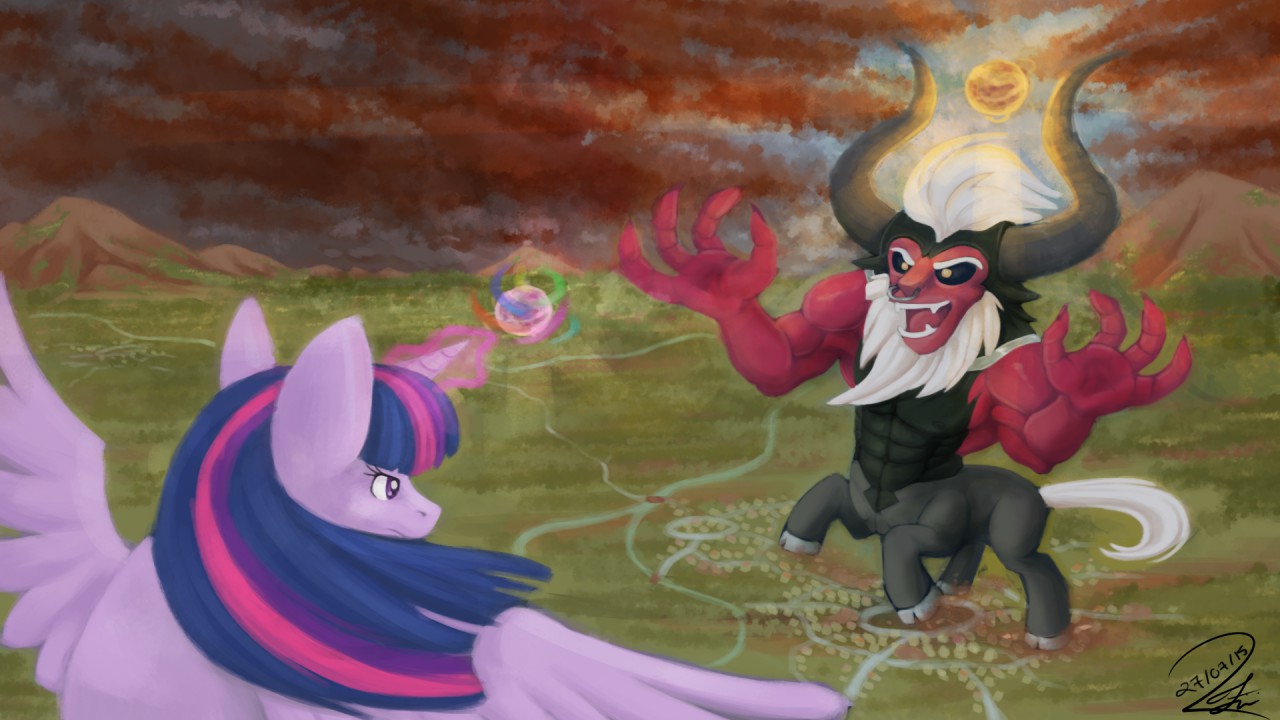 Twilight VS Tirek by Alidythera -- Fur Affinity [dot] net