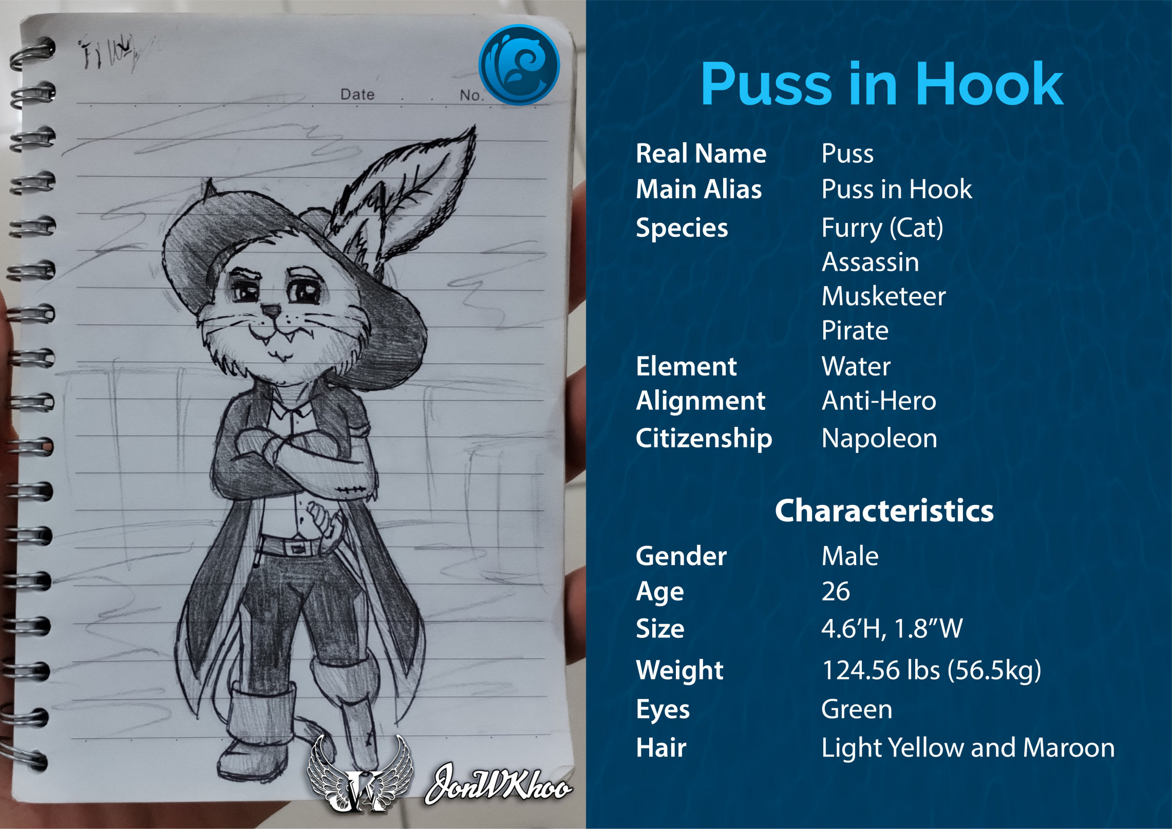 Puss in Hook  Character Redesign by AlisterKin -- Fur Affinity