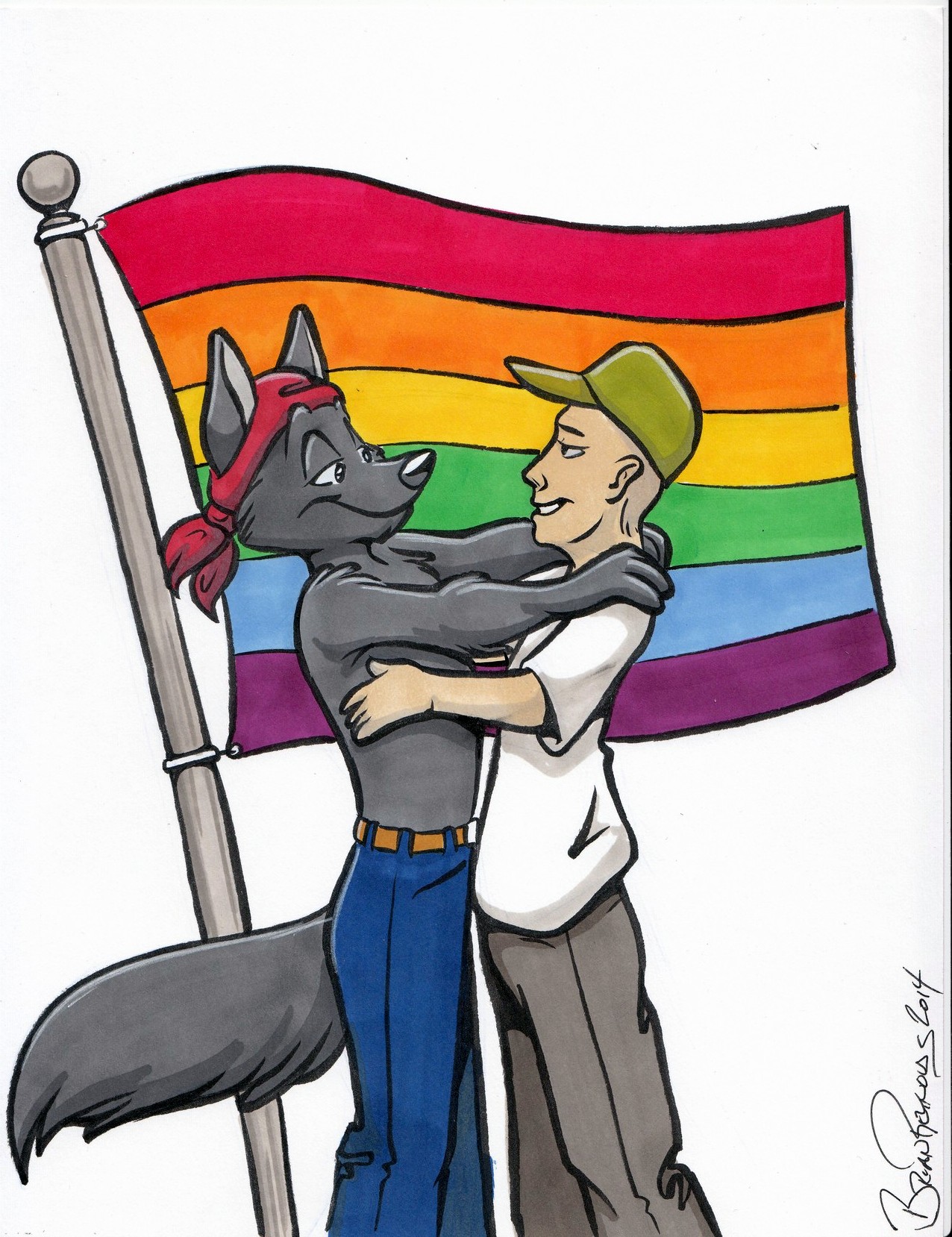 Furry Gay Pride Forever. 