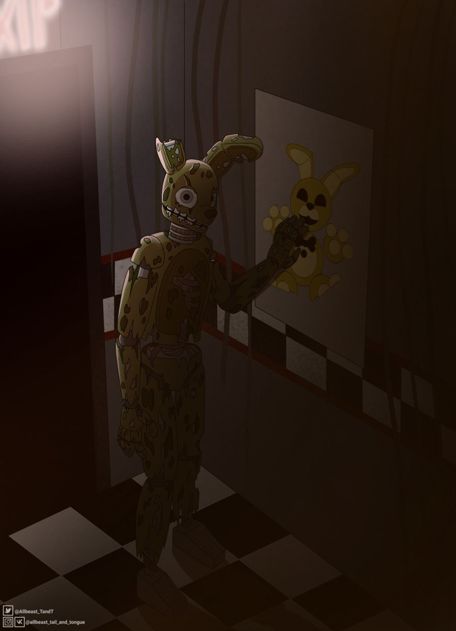 FNAF 3 Springtrap by Blushing_Cactus -- Fur Affinity [dot] net