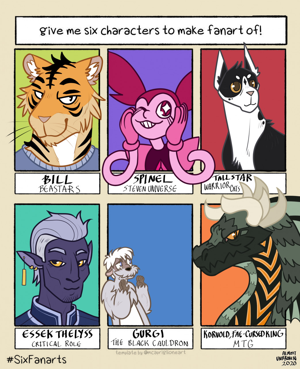 6 Fanarts 2020 By Almostunbroken Fur Affinity [dot] Net