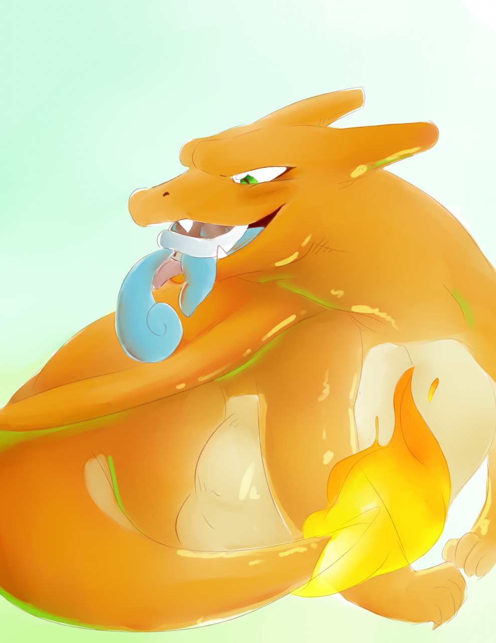 Charizard vores the Team. 
