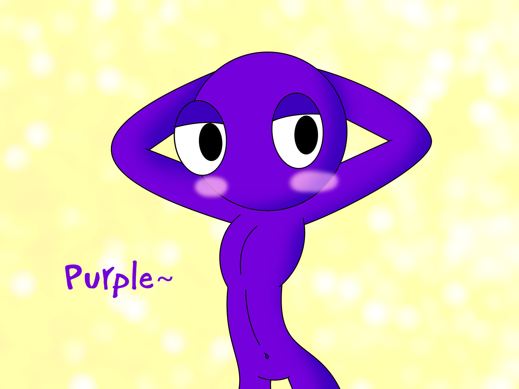 Is purple a girl in rainbow Friends?