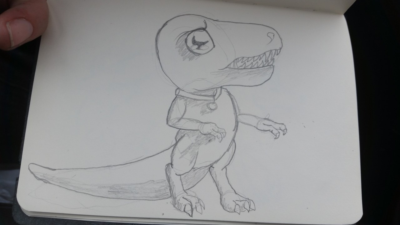 Drawing Tyrannosaurus rex - NEGATIVE DRAWING  #shorts #tiktok  #artchallenge How To Draw a Dinosaur 