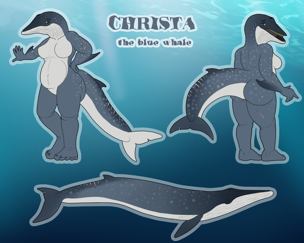 Christa the Blue Whale by AltairXXX -- Fur Affinity [dot] net