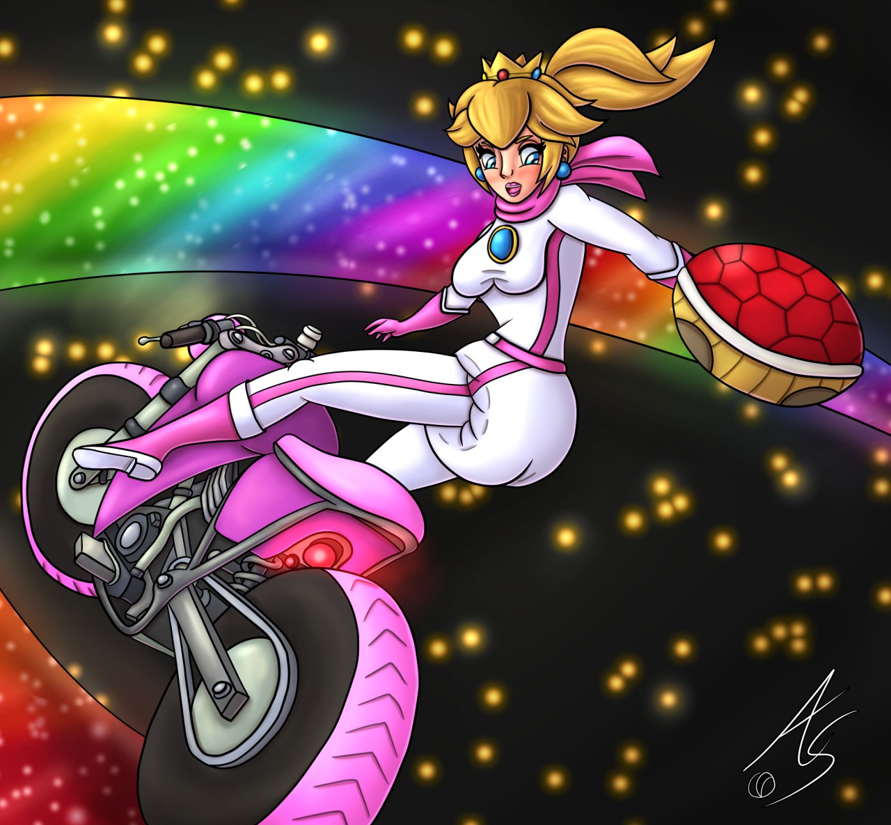 Biker Peach by AlyssaSundale -- Fur Affinity [dot] net