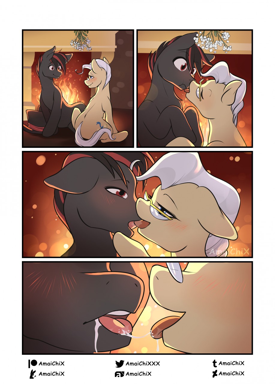 Furry french kiss