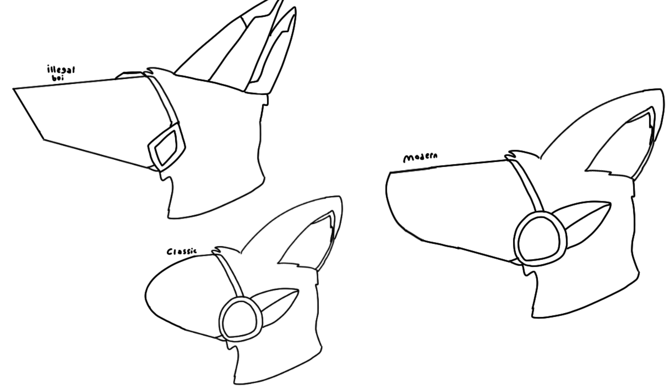 Pixilart - protogen mask base by LazzyPest