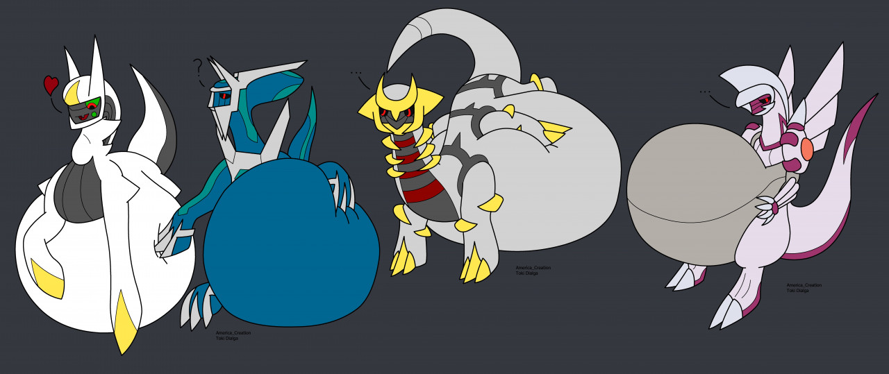 Dialga and Palkia Vs Giratina by Michael95 -- Fur Affinity [dot] net