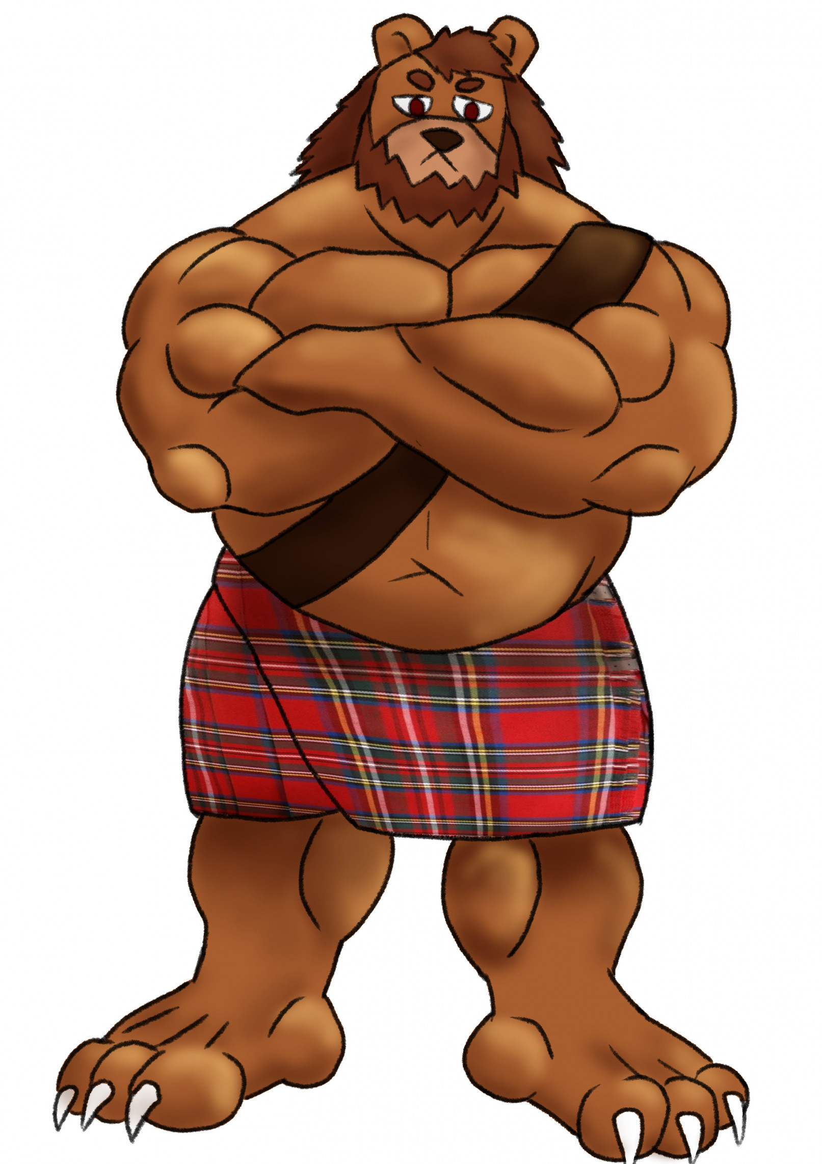 Bear in a kilt by AmideoArts -- Fur Affinity [dot] net