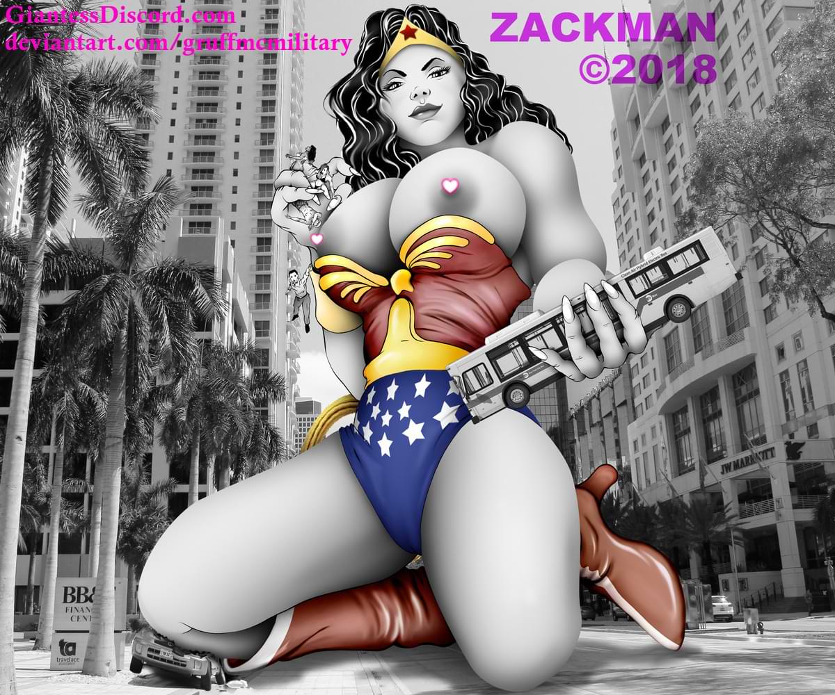 Giantess Wonder Woman by AmyGiantess -- Fur Affinity [dot] net