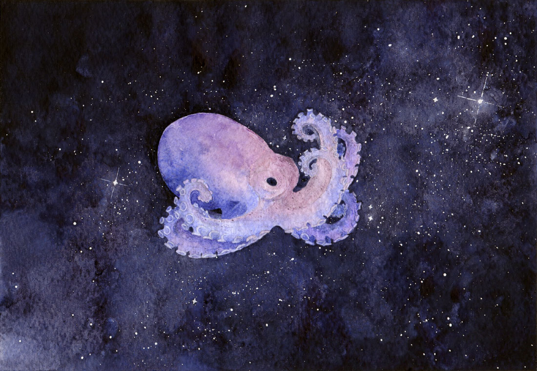 Octopus Dot Painting Original Art Octopus Acrylic Painting D