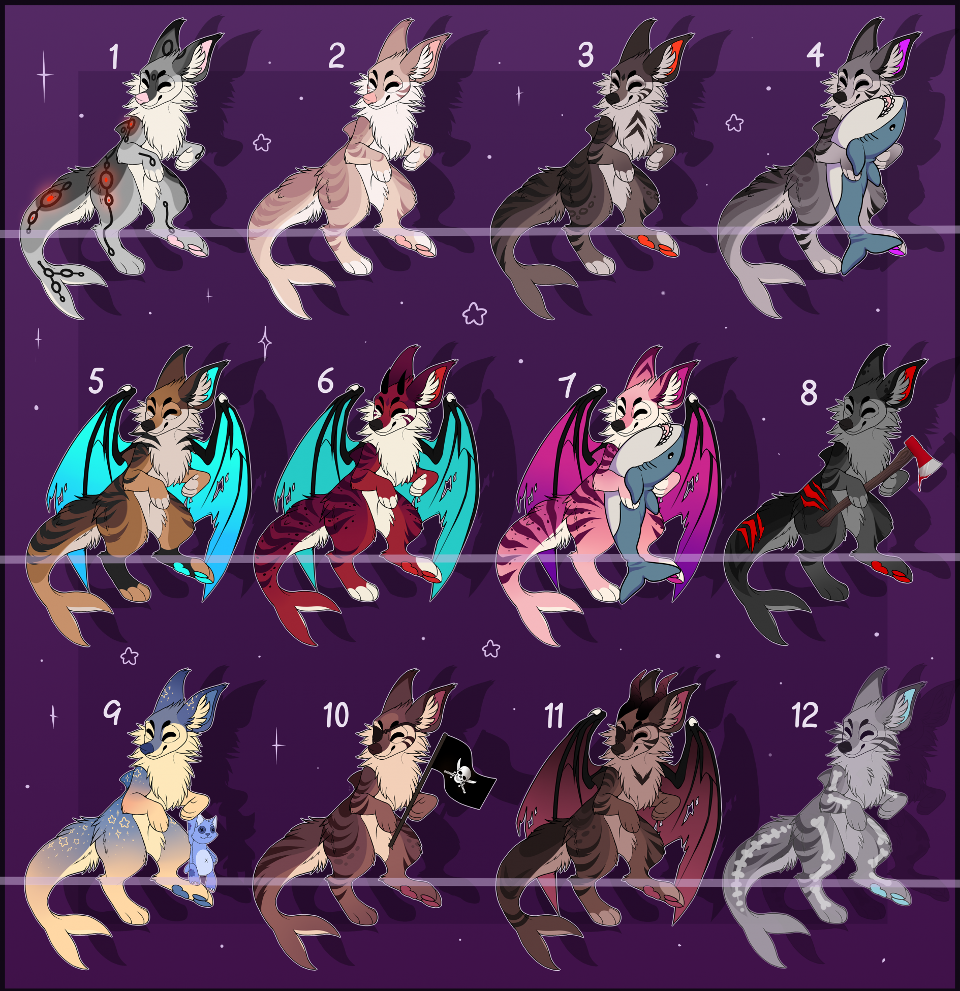 HQ CHEAP FERAL DRAGON/DEMON CHARACTER ADOPTS! by AnalShop -- Fur Affinity  [dot] net