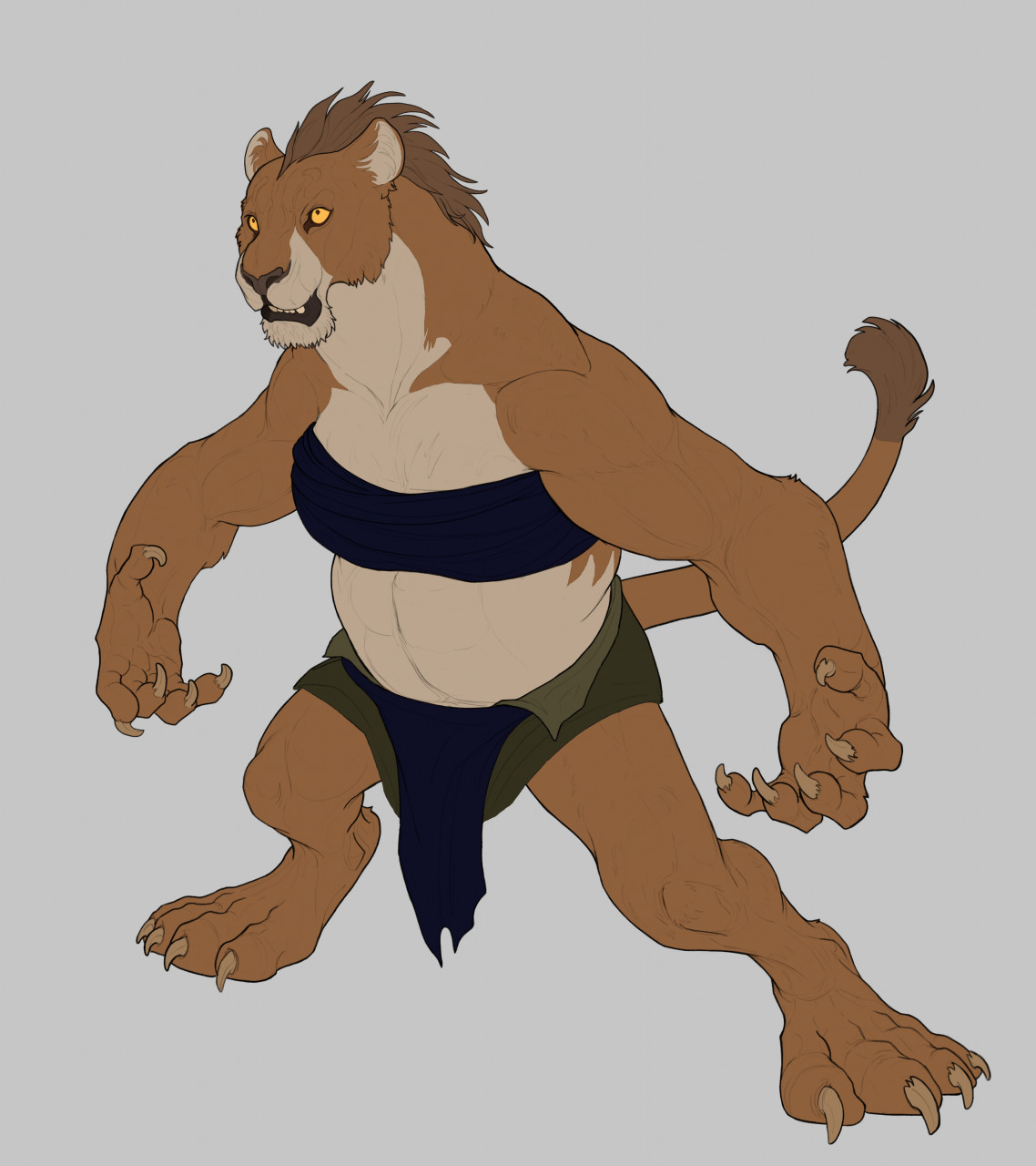 Threz the Barbarian Lionfolk