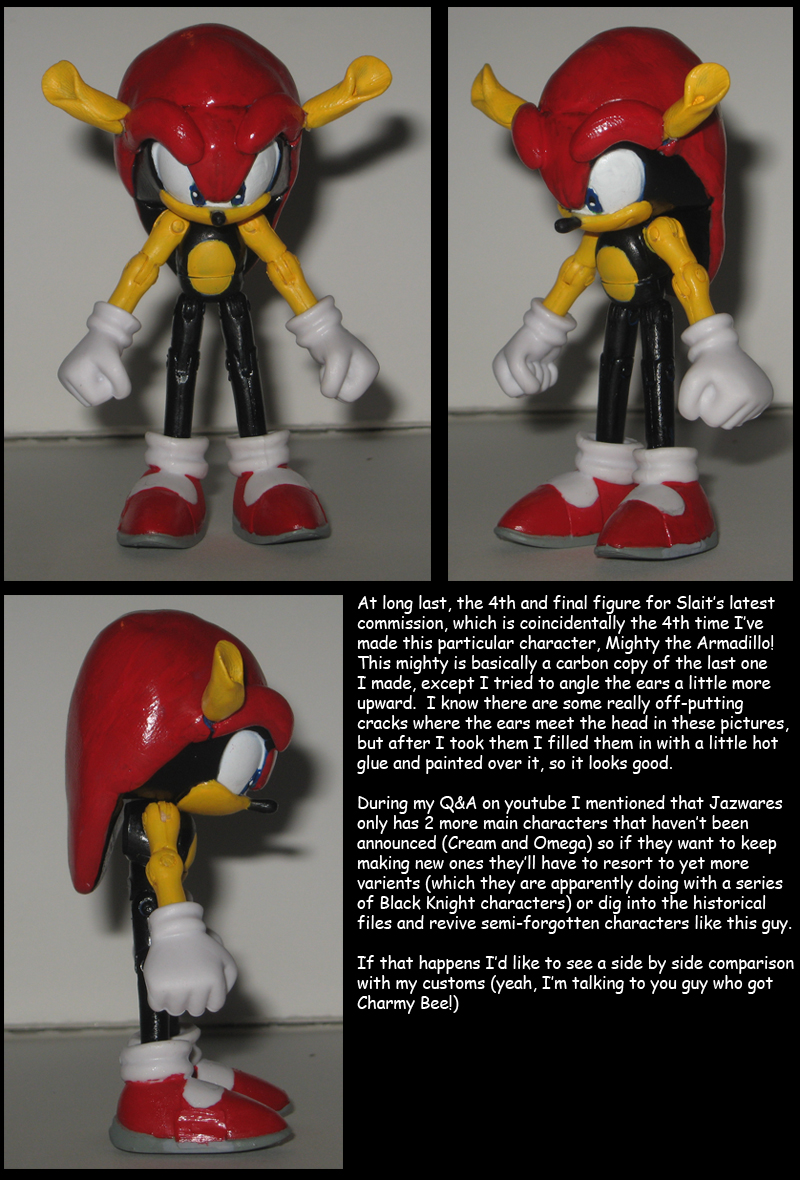 Custom Modern Mighty the Armadillo Figure 