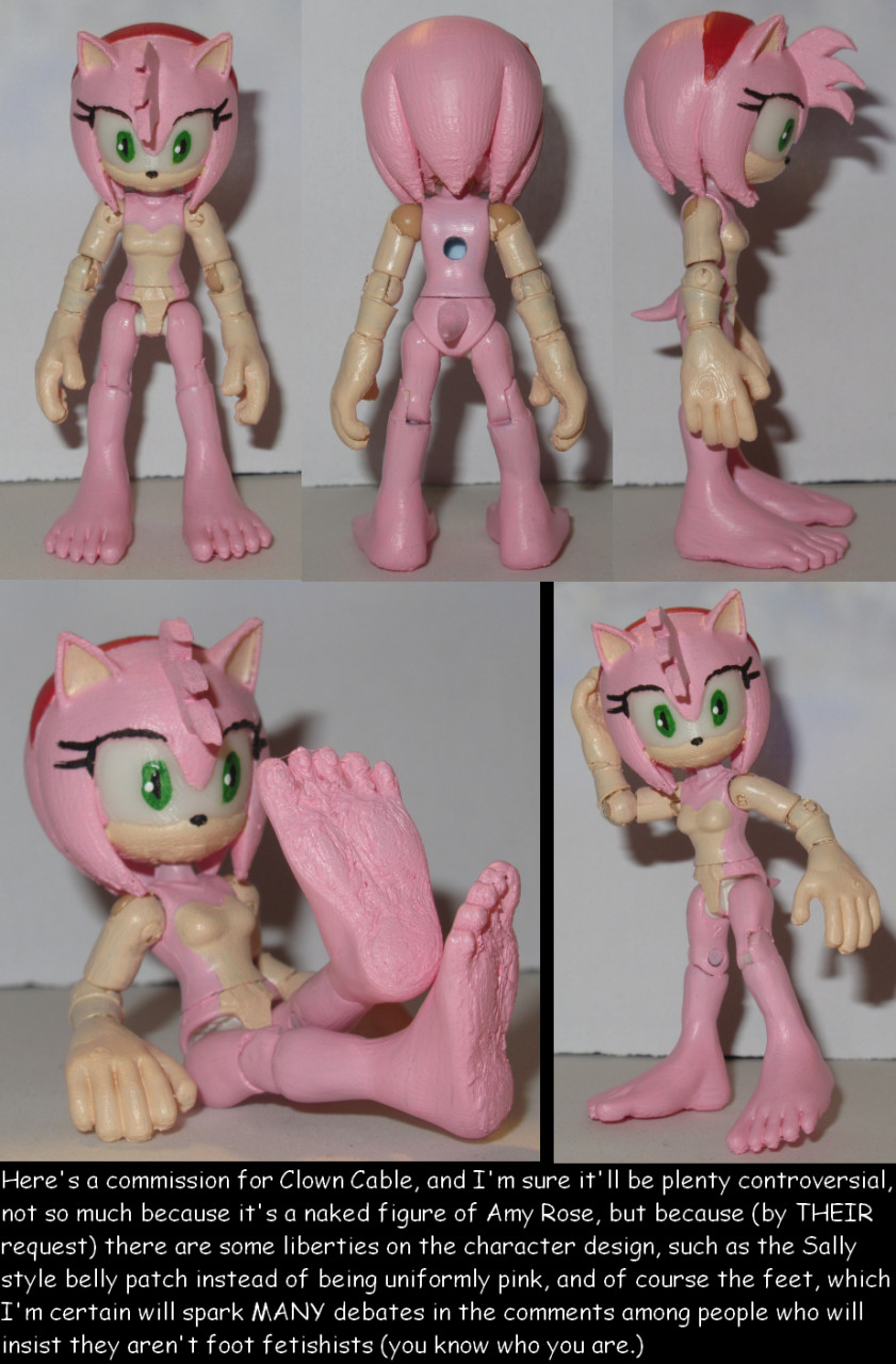 Amy Rose nude buck figure by Angel85 -- Fur Affinity [dot] net