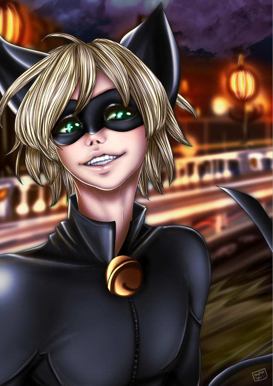 Chatnoir Fanart by Anglish -- Fur Affinity [dot] net