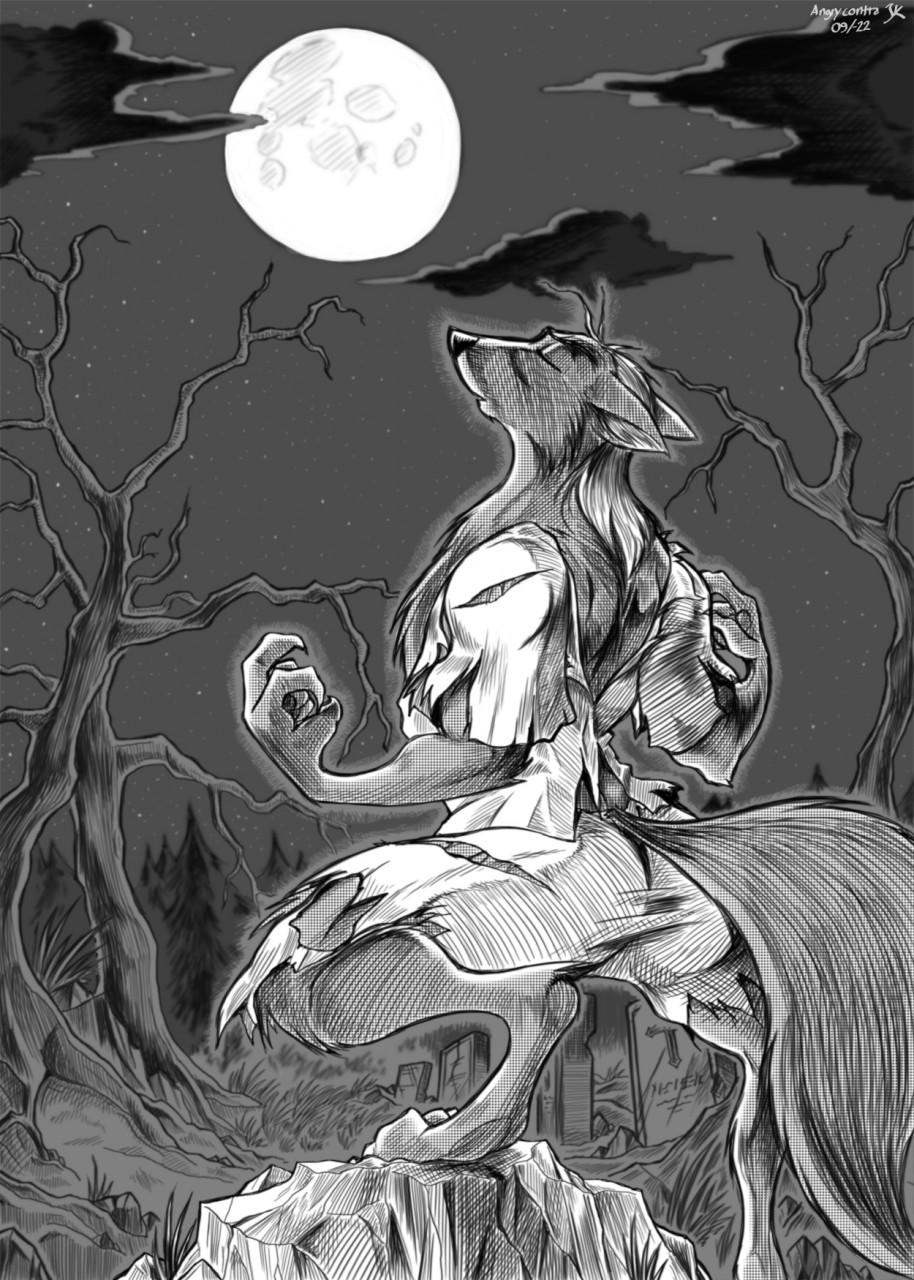Werewolf / Lycanthrope. night. 