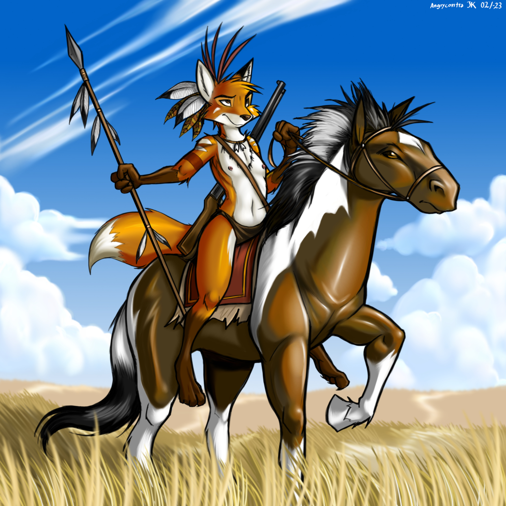 fox and horse
