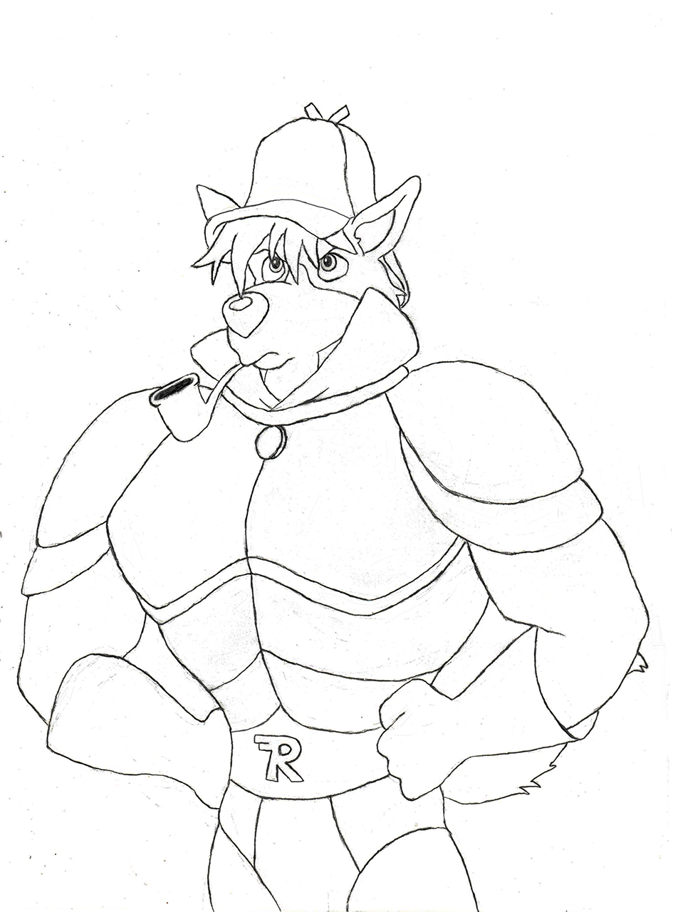 sherlock hound anime coloring pages