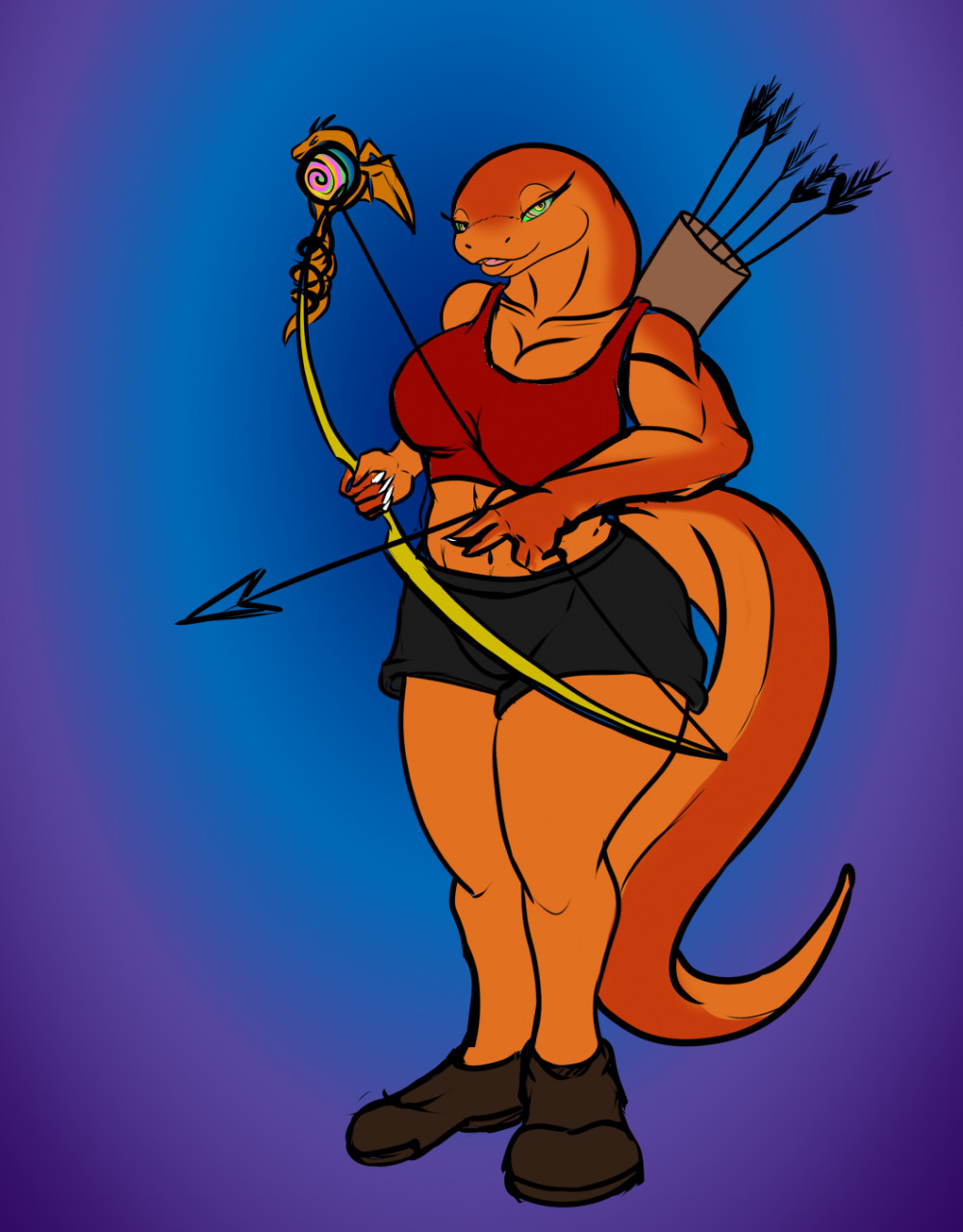 Eye-of-Newt, muscle hypno archer, by BFS by animagusurreal -- Fur Affinity  [dot] net