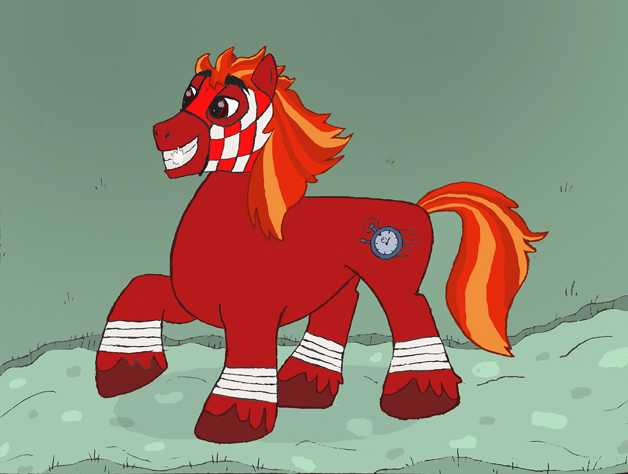 Pencil/color: My Little Pony Red/