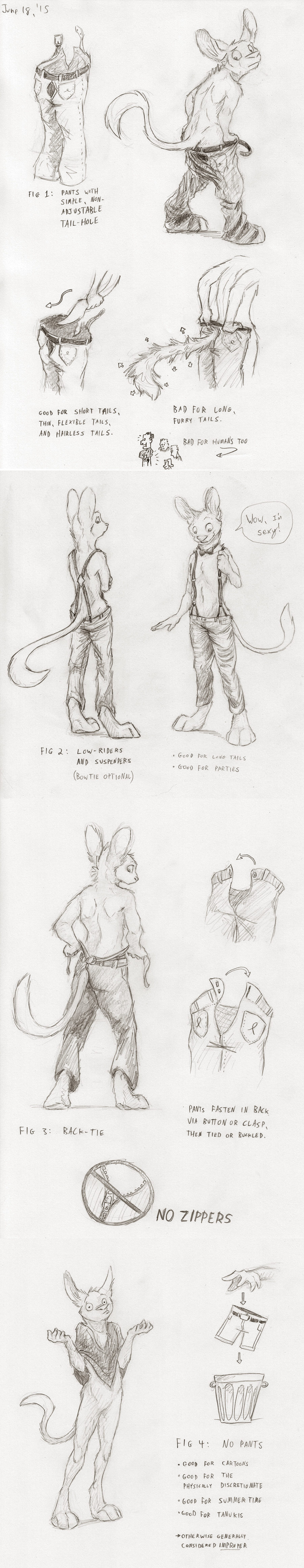 Pants to Accommodate a Tail by Animancer -- Fur Affinity [dot] net